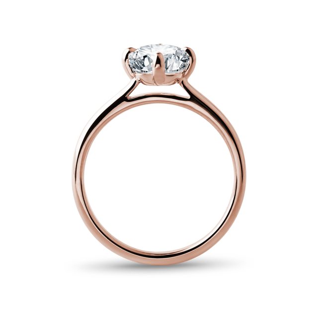 OLD MINE DIAMOND RING IN ROSE GOLD - RINGS WITH LAB-GROWN DIAMONDS - 