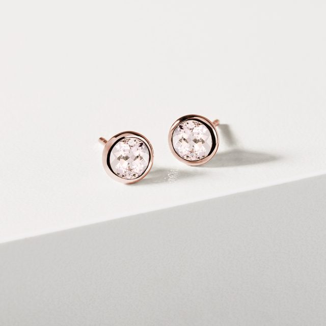 KOLCZYKI Z MORGANITEM - KOLCZYKI Z MORGANITAMI - 