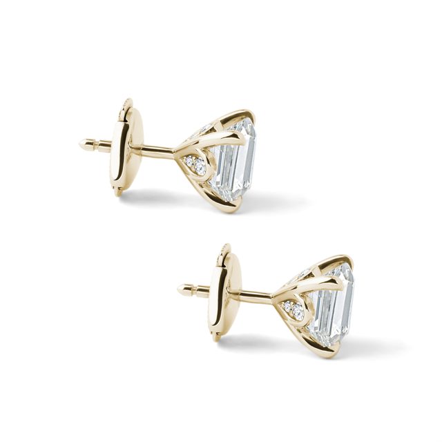 LUXURIÖSE DIAMANTOHRSTECKER IN GELBGOLD - OHRSTECKER DIAMANT - 