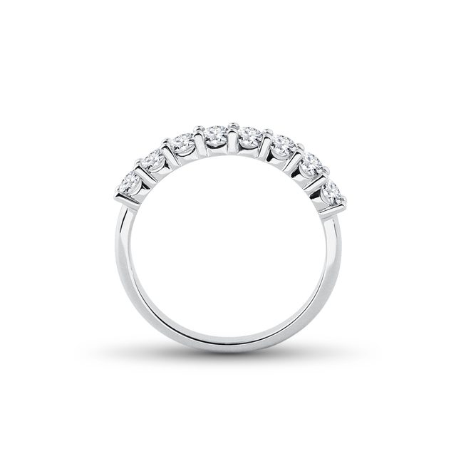ALLIANCE ÉTERNITÉ EN OR BLANC ET DIAMANTS - ALLIANCES DE MARIAGE AVEC DIAMANTS - 