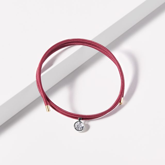ANHÄNGER MIT RUNDEM LABOR-DIAMANT IN WEISSGOLD - MAGNETISCHE HALSKETTEN - 