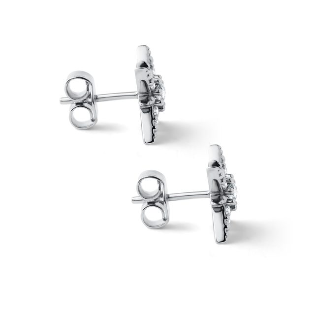 BOUCLES D'OREILLES POLARIS EN OR BLANC ET DIAMANTS - BOUCLES D'OREILLES EN DIAMANT - 