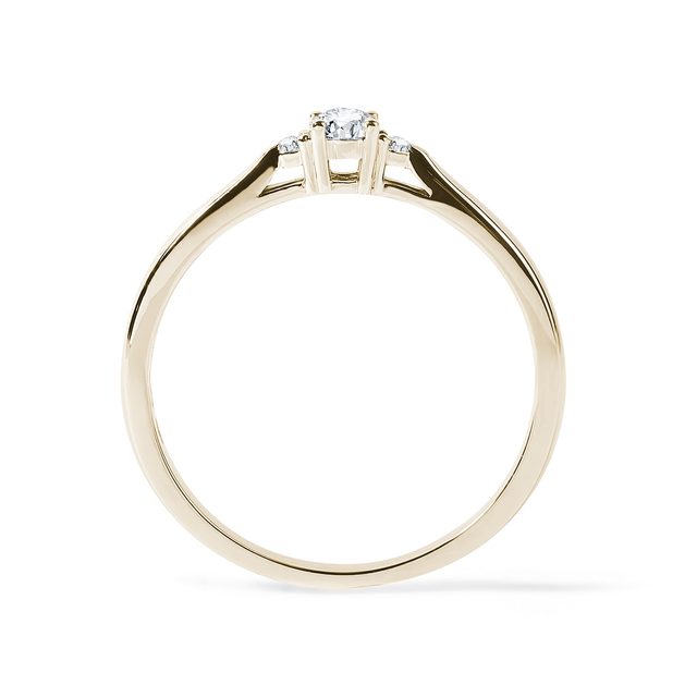 DIAMANTVERLOBUNGSRING IN GOLD - VERLOBUNGSRINGE DIAMANTEN - 