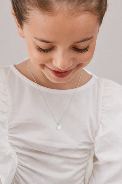 PŘÍVĚSEK SRDCE Z BÍLÉHO ZLATA - NÁHRDELNÍKY Z BÍLÉHO ZLATA - 