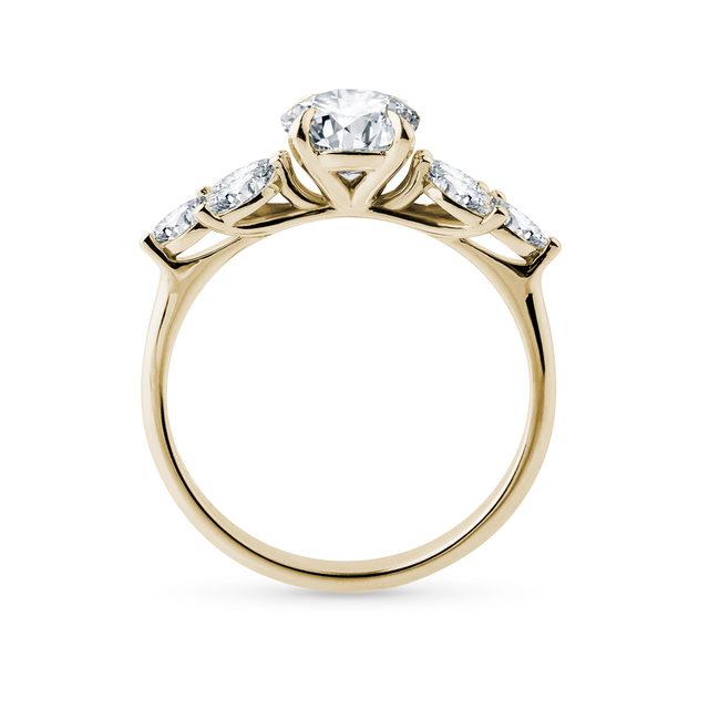 1CT LAB GROWN DIAMOND ENGAGEMENT RING IN YELLOW GOLD - RINGS WITH LAB-GROWN DIAMONDS - 