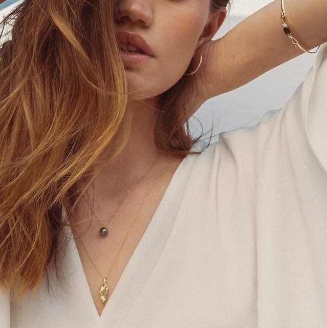 GOLDKETTE MIT GROSSEM BLATT - KETTEN AUS GELBGOLD - 