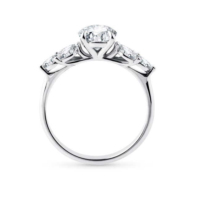 ZÁSNUBNÝ PRSTEŇ Z BIELEHO ZLATA S 1CT LAB GROWN DIAMANTOM - PRSTENE S LAB-GROWN DIAMANTMI - 