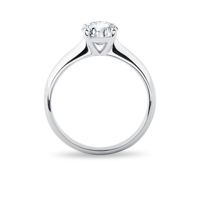 ZÁSNUBNÍ PRSTEN  S 1,0 CT LAB GROWN DIAMANTEM V BÍLÉM ZLATĚ - ZÁSNUBNÍ PRSTENY S LAB GROWN DIAMANTY - 