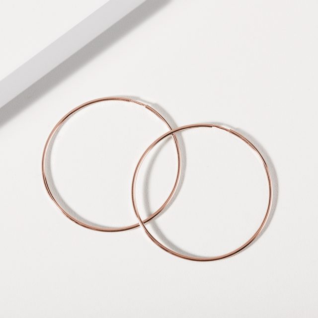 ZLATÉ KRUHY - NÁUŠNICE RUŽOVÉ ZLATO - 