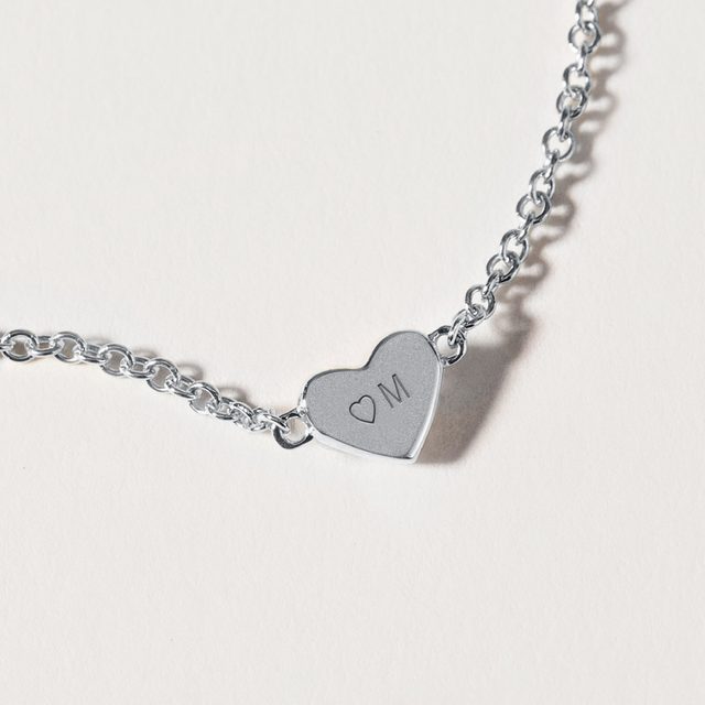 HERZ-ARMBAND AUS WEISSGOLD - ARMBÄNDER AUS WEISSGOLD - 