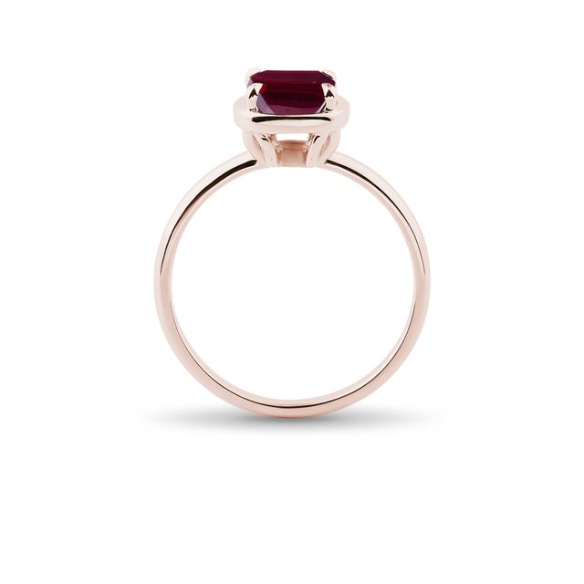 RHODOLIT RING IN ROSÉGOLD - RINGE EDELSTEINE - 