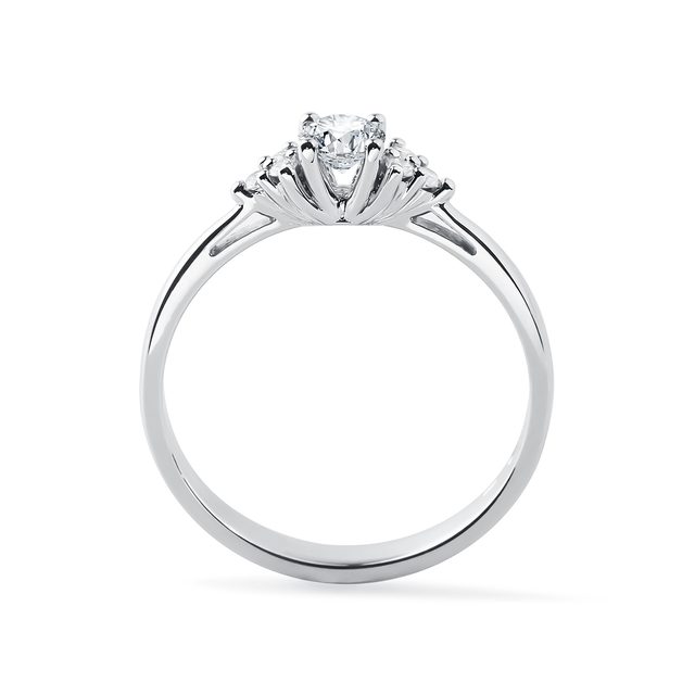 DIAMANTOVÝ ZÁSNUBNÍ PRSTEN V BÍLÉM ZLATĚ - DIAMANTOVÉ ZÁSNUBNÍ PRSTENY - 