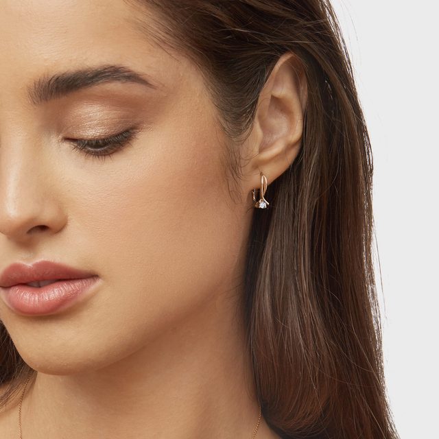 PARURE DE DIAMANTS À DOUBLE RUBAN EN OR ROSE - ENSEMBLES DE BIJOUX EN DIAMANT - 