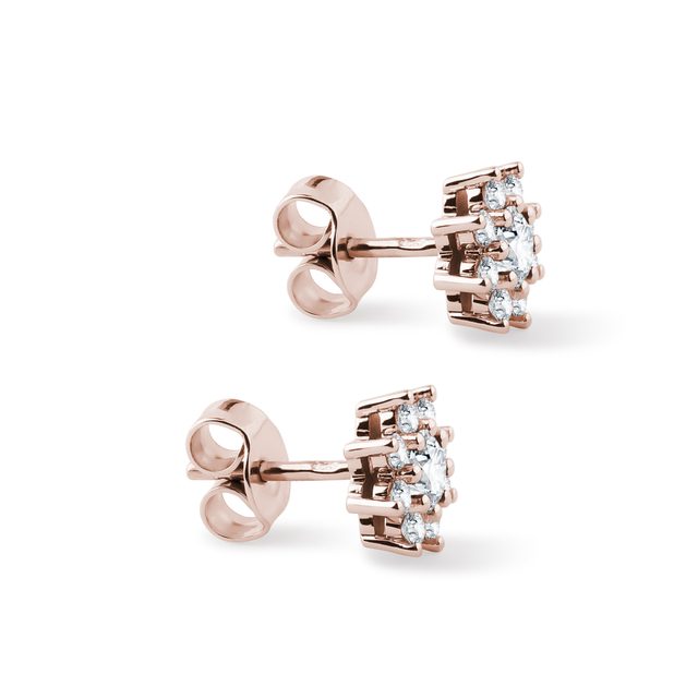 OHRRINGE FÜR DAMEN AUS ROSEGOLD MIT DIAMANT IM RUNDSCHLIFF - OHRRINGE DIAMANT - 