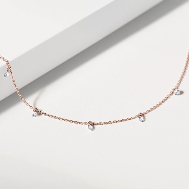 ARMBAND MIT IM LABOR GEZÜCHTETEN DIAMANTEN IN ROSÉGOLD - ARMBÄNDER MIT DIAMANTEN - 