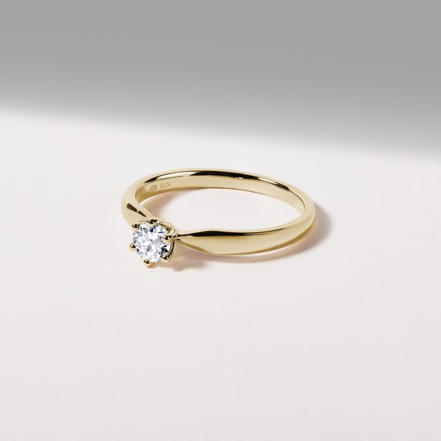 0.3 CT DIAMOND ENGAGEMENT RING - BRILLIANT CUT DIAMOND ENGAGEMENT RINGS - 