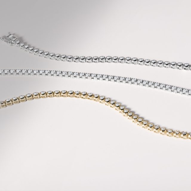 TENNISARMBAND MIT LABORDIAMANTEN IN GELBGOLD - TENNISARMBÄNDER - 