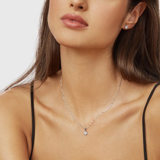 PUCES D'OREILLES INSPIRATION FRANCE HEXAGONALE - PUCES D'OREILLES EN DIAMANT - 