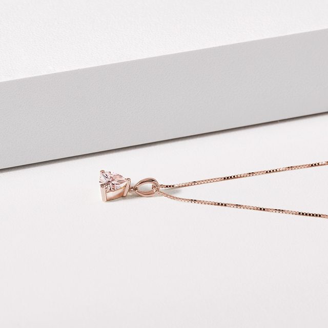 SCHMUCKSET MIT MORGANIT AUS 14K ROSÉGOLD - SCHMUCK SETS EDELSTEINE - 