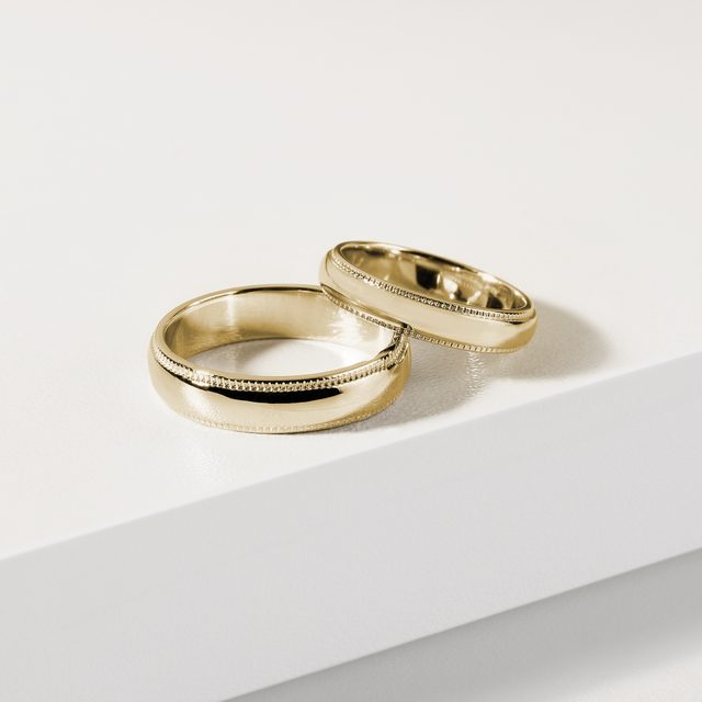 ALLIANCE POUR FEMMES EN OR DOUBLE MILGRIF - ALLIANCES DE MARIAGE FEMMES - 