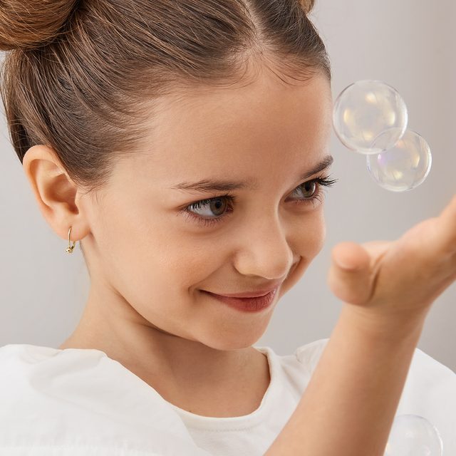 GOLDOHRRINGE FÜR KINDER - OHRRINGE KINDER - 