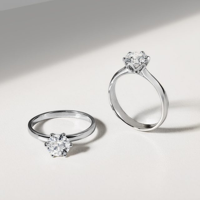 VERLOBUNGSRING MIT 1CT DIAMANTEN IN WEISSGOLD - RINGE MIT LAB GROWN DIAMANTEN - 