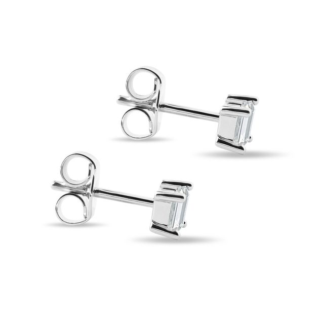 OHRRINGE MIT DIAMANTEN AUS WEISSGOLD - OHRSTECKER DIAMANT - 