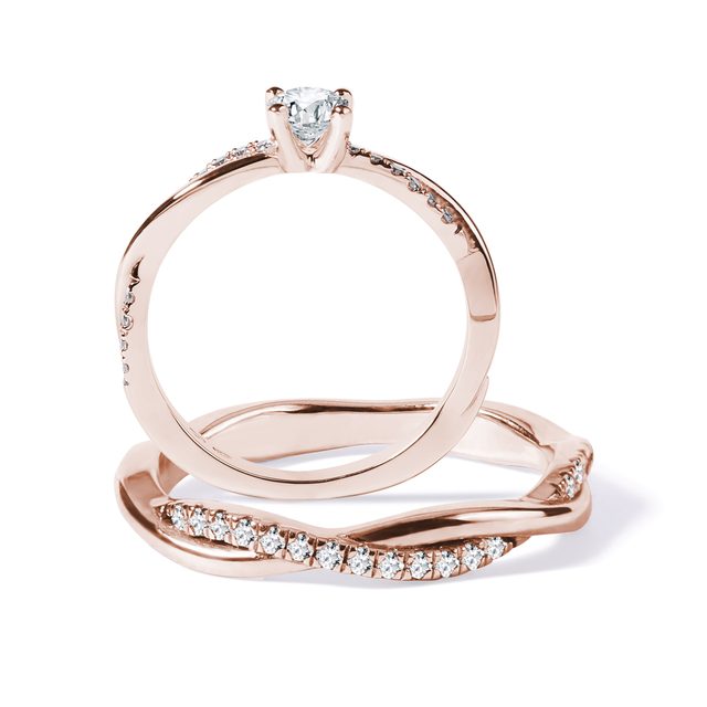 DIAMANT SET VERLOBUNGS- UND EHERING - TRAURING- UND VERLOBUNGSSETS - 