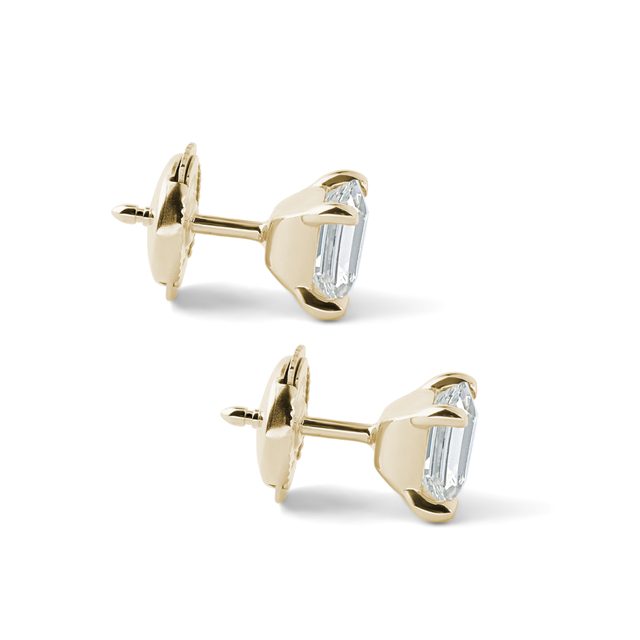 OHRSTECKER MIT LABOR-DIAMANTEN IN GELBGOLD - OHRSTECKER DIAMANT - 