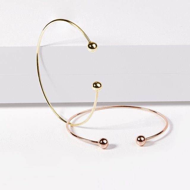 BRACELET FLEXI EN OR ROSE - BRACELETS JONCS - 