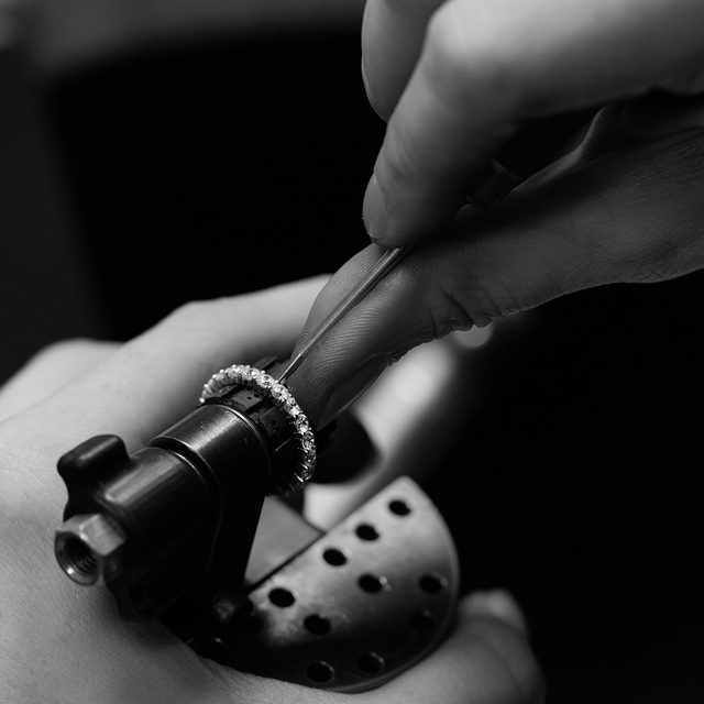 ETERNITY BRILLANTRING AUS ROSÉGOLD - TRAURINGE FÜR DAMEN - 