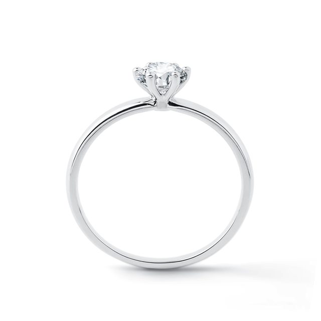 0,5CT DIAMANTVERLOBUNGSRING IN WEISSGOLD - VERLOBUNGSRINGE MIT BRILLANT - 