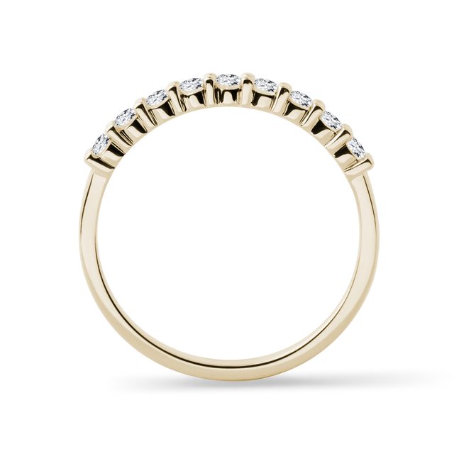 KLASSISCHER DIAMANTRING IN GELBGOLD - TRAURINGE FÜR DAMEN - 