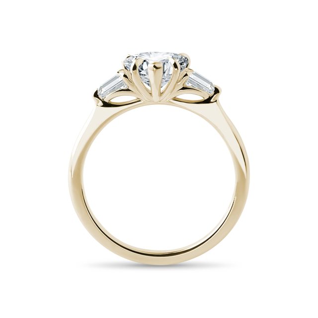1CT HEART DIAMOND RING IN YELLOW GOLD - RINGS WITH LAB-GROWN DIAMONDS - 
