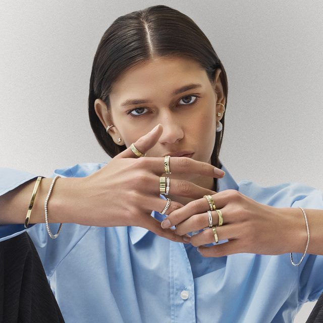 DÁMSKY PRSTEŇ S PLISOVANOU ÚPRAVOU V ŽLTOM ZLATE - PRSTENE ŽLTÉ ZLATO - 