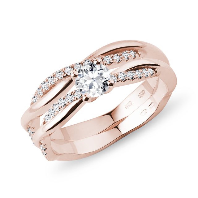 DIAMANT SET VERLOBUNGS- UND EHERING - TRAURING- UND VERLOBUNGSSETS - 