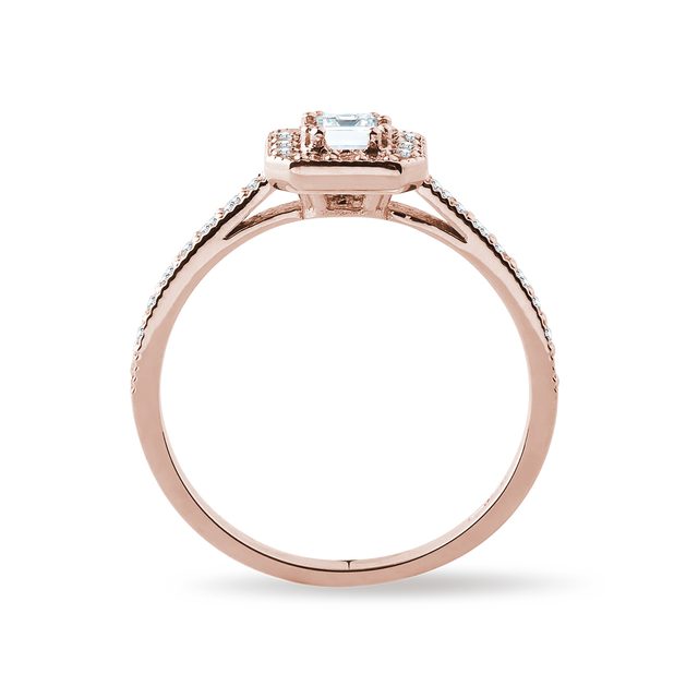 DIAMANTVERLOBUNGSRING IN ROSÉGOLD - VERLOBUNGSRINGE DIAMANTEN - 