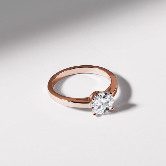 VERLOBUNGSRING MIT 1CT DIAMANTEN IN ROSÉGOLD - RINGE MIT LAB GROWN DIAMANTEN - 