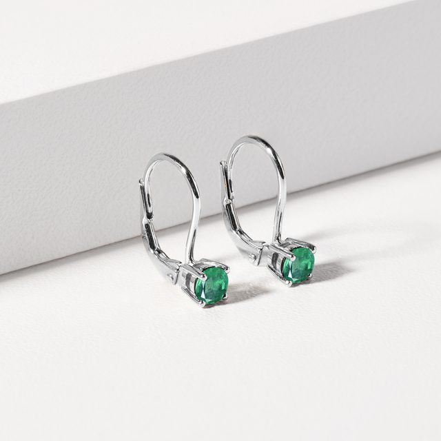 NÁUŠNICE SO SMARAGDAMI - NÁUŠNICE SO SMARAGDOM - 