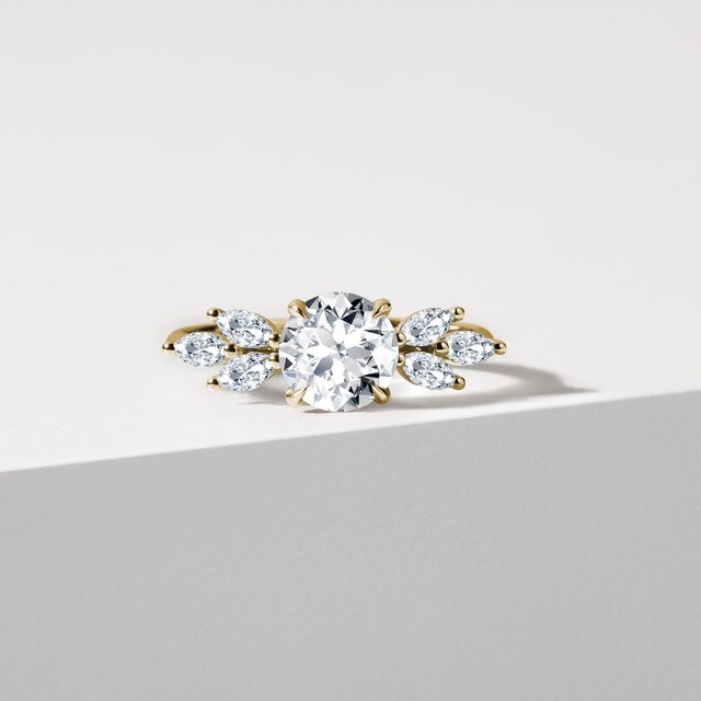 1CT DIAMOND ENGAGEMENT RING IN YELLOW GOLD - DIAMOND ENGAGEMENT RINGS - 