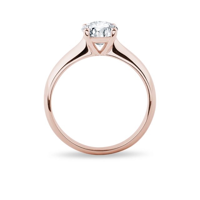 VERLOBUNGSRING MIT 1,0 CT LABORDIAMANT IN ROSÉGOLD - RINGE MIT LAB GROWN DIAMANTEN - 