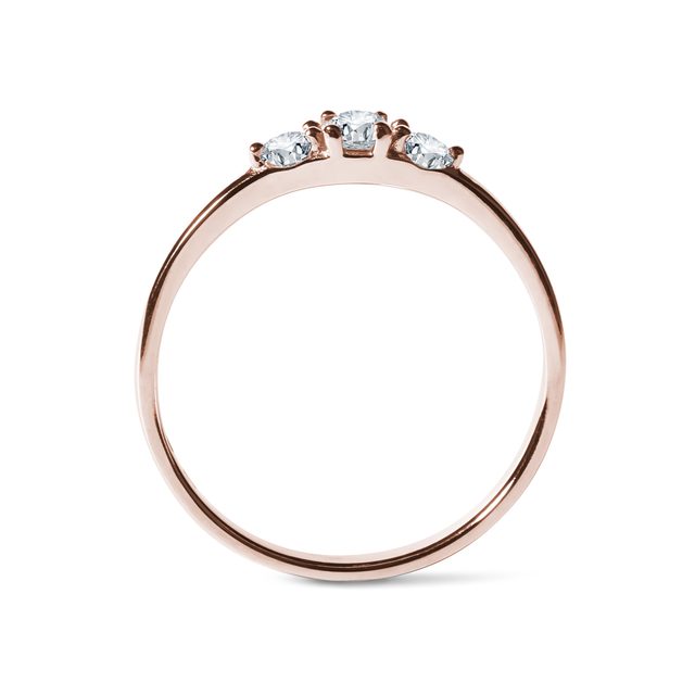 ROSÉGOLD DIAMANT VERLOBUNGSRING - VERLOBUNGSRINGE DIAMANTEN - 