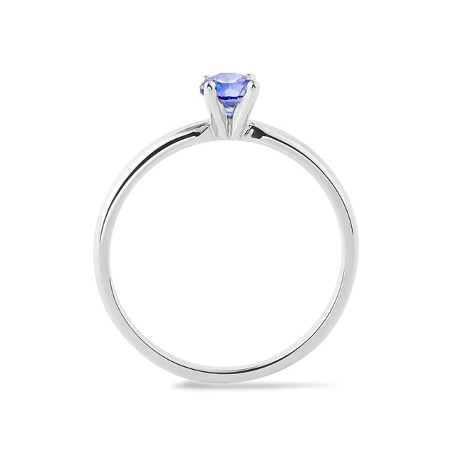 ZLATÝ TANZANITOVÝ PRSTEŇ - PRSTENE TANZANIT - 