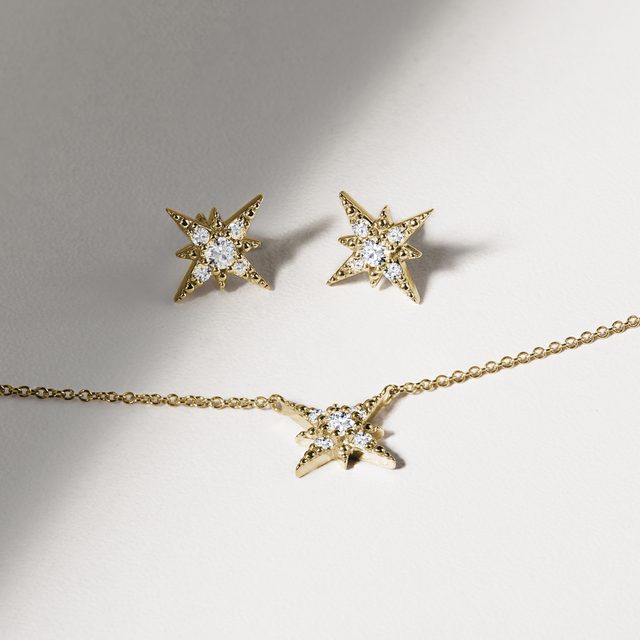 COLLIER POLARIS EN OR ET DIAMANTS - COLLIERS AVEC DIAMANTS - 