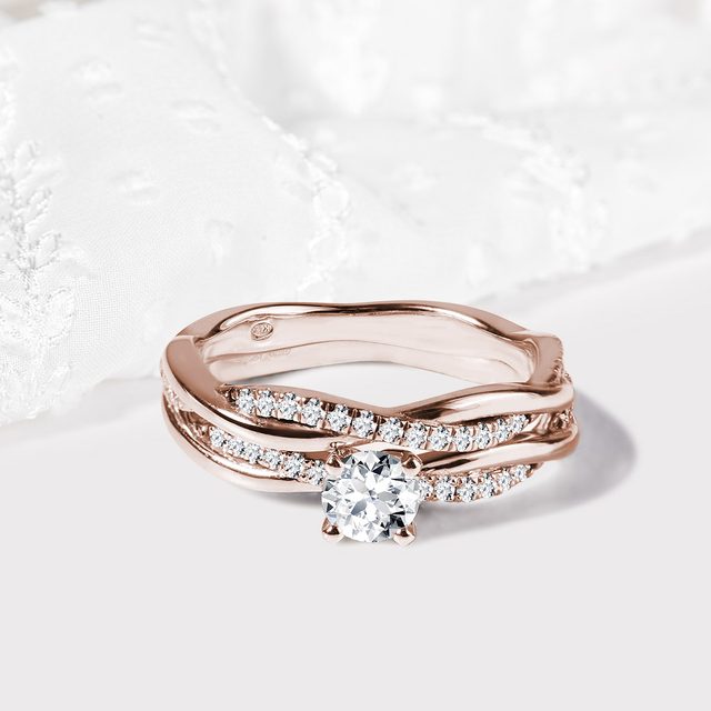 DIAMANT SET VERLOBUNGS- UND EHERING - TRAURING- UND VERLOBUNGSSETS - 