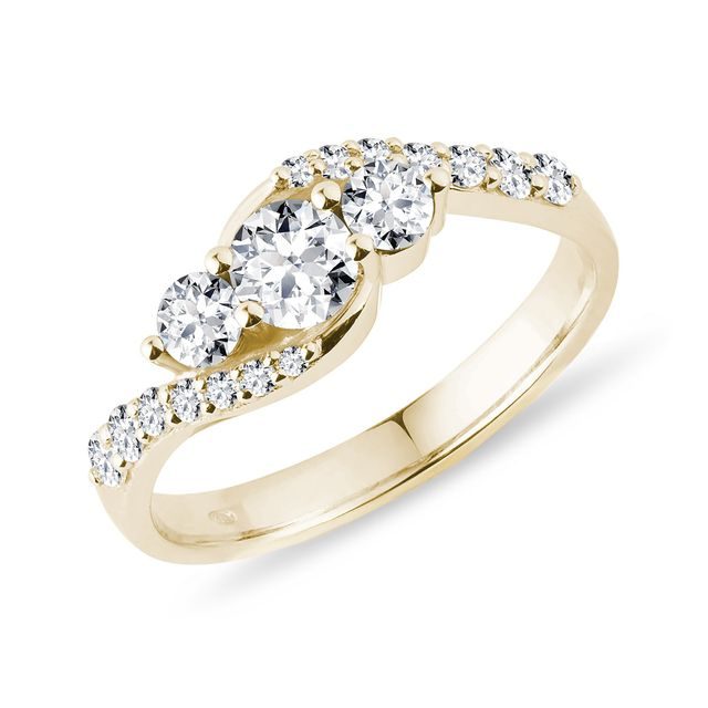 Briliantový prsten ze zlata