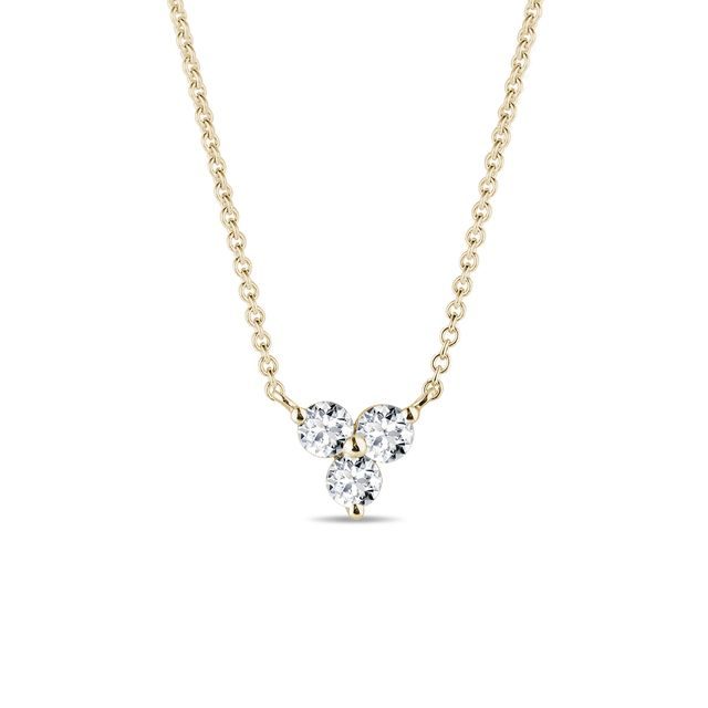 DIAMOND NECKLACE IN 14K YELLOW GOLD - DIAMOND NECKLACES - NECKLACES