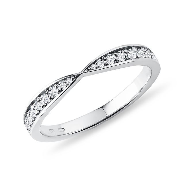 DIAMOND RING IN WHITE GOLD - WOMEN'S WEDDING RINGS - WEDDING RINGS