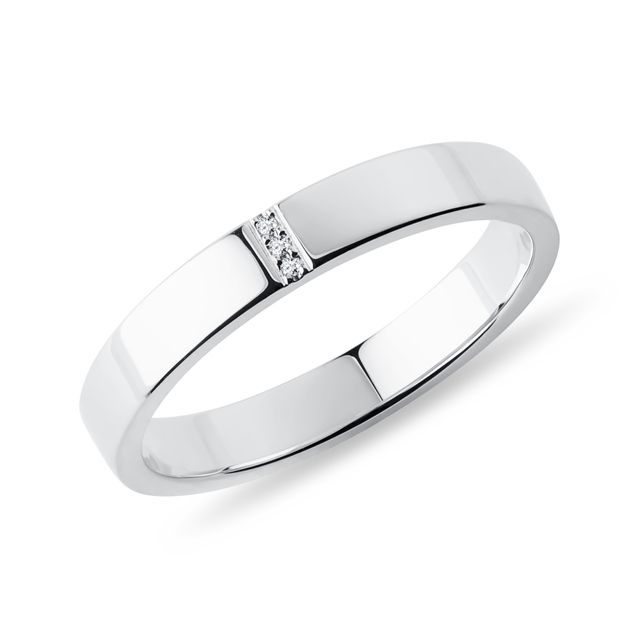 BRILLIANT DIAMOND RING IN WHITE GOLD - WOMEN'S WEDDING RINGS - WEDDING RINGS