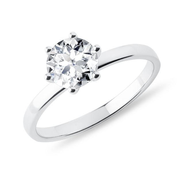ZÁSNUBNÍ PRSTEN S 1CT DIAMANTEM V BÍLÉM ZLATĚ - ZÁSNUBNÍ PRSTENY S LAB GROWN DIAMANTY - ZÁSNUBNÍ PRSTENY